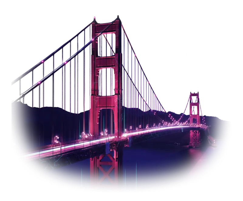 Golden Gate Bridge at night